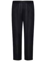 FRANZESE COLLECTION Leinenhose mit geradem Bein - Schwarz