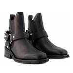 GANNI Boots & Stiefeletten - Chelsea Biker Ankle Boots - Leather - Black - Gr. 36 (EU) - in Schwarz - für Damen