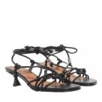 GANNI Sandalen & Sandaletten - Knots Kitten Heel Sandal - Gr. 36 (EU) - in Schwarz - für Damen