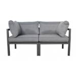 Garten Sofa rhodos 2 Sitzer anthrazit