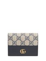 Gg Marmont Canvas Card Case Wallet