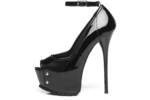 Giaro High Heels in Übergrößen Schwarz Madison Black Shiny große Damenschuhe