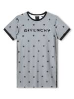 Givenchy Kids T-Shirtkleid mit Logo-Mesh - Schwarz