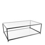 Glastisch Couchtisch 120 cm breit und 40 cm hoch