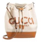 Gucci Beuteltasche - Small Shoulder Bag With Gucci Print - Gr. unisize - in Beige - für Damen