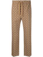 Gucci Jacquard-Jogginghose mit Horsebit - Braun