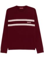 Gucci Pullover mit Intarsien-Logo - Rot