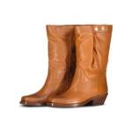 Isabel Marant Boots & Stiefeletten - Biker Boots Ademe aus Leder - Gr. 37 (EU) - in Braun - für Damen