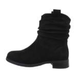 Ital-Design Damen Freizeit Stiefelette (84989718) Blockabsatz Flache Stiefeletten in Schwarz