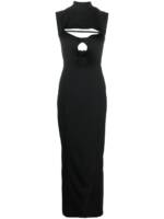 Jacquemus La Robe Palmi Maxikleid mit Cut-out - Schwarz