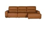 KAWOLA Big-Sofa DORI, Leder motor. Sitzvorzug, Longchair rechts od. links, versch. Farben