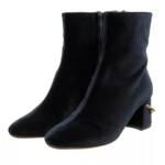 L'Autre Chose Boots & Stiefeletten - Ankle Boot Zip Velvet - Gr. 38 (EU) - in Blau - für Damen