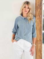 LINEA TESINI by heine Jeansbluse