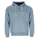 Leitfeuer Kapuzenpullover Herren Sweathoody mit Knopfleiste - Modischer Hoody mit Kängurutasche