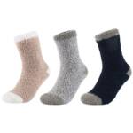 Linea Scarpa Hüttensocken Homey Solid Hüttenschuhe Damen Kuschelsocken Damen Socke Plüsch Hausschuhe