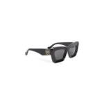 Loewe Sonnenbrille - Beveled Cateye G776270x02 3605 Sunglasses - Gr. unisize - in Schwarz - für Damen