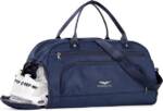 LuxusKollektion Sporttasche 30L Sporttasche Reisetasche Damen Herren Schuhfach Nassfach Navy Blau