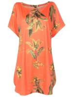 Lygia & Nanny Schulterfreies Kleid mit Blumen-Print - Orange