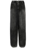 Maison MIHARA YASUHIRO Leinenhose mit weitem Bein - Schwarz