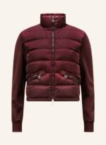 Moncler Daunenjacke Im Materialmix rot