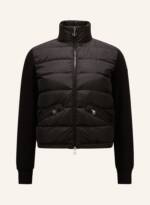 Moncler Daunenjacke Im Materialmix schwarz