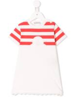 Moncler Enfant T-Shirtkleid mit Logo-Stickerei - Weiß