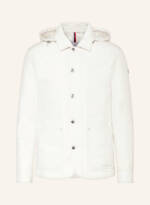 Moncler Jacke Buffaure Mit Abnehmbarer Kapuze weiss