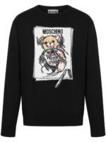 Moschino Pullover mit Teddy - Schwarz