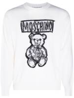 Moschino Pullover mit Teddy - Weiß