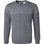 NORTH SAILS Herren Pullover grau Wolle unifarben