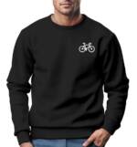 Neverless Sweatshirt Sweatshirt Herren Fahrrad Bike Print Logo Aufdruck Radfahrer Outdoor