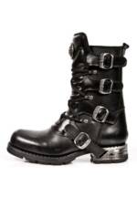 New Rock M-MR017-C10 Bikerboots Rebellischer Stil für Rock, Goth & Punk Looks