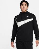 Nike Kapuzenfleecejacke NIKE Herren Unterjacke M NK DF FLC HD FZ ENERGY BLACK/SUMMIT WHITE