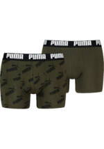 PUMA Boxershorts "MEN AOP BOXER", (2er Pack), mit All-Over Print