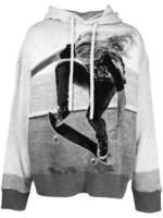 Palm Angels Hoodie mit Skater-Print - Grau