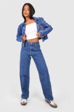 Petite Basics Boyfriend-Jeans - Mid Blue - 36, Mid Blue