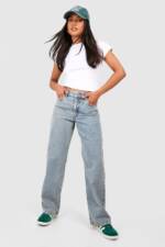 Petite Basics Boyfriend-Jeans - Washed Blue - 40, Washed Blue