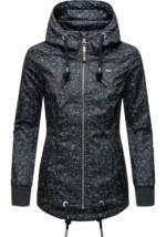 Ragwear Outdoorjacke "Danka Bloom", mit Kapuze, stylische Übergangsjacke mit Print und Kapuze