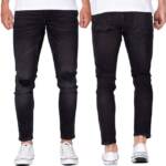 Reichstadt 5-Pocket-Jeans Reichstadt Herren Jeans RS204 Schwarz W30/L32 (1-tlg) Klassische Jeans mit destroyed Effekten