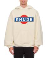 Rhude - Rhude Vintage Racer Hoodie - Größe L - beige