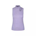 Riani - Top aus Rippstrick mit Cut-Out - Größe 38 - purple