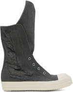 Rick Owens DRKSHDW Gray Boot Sneaks Sneakers