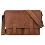 STILORD Schultertasche "Russell" Messenger Bag Laptoptasche Leder