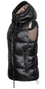 SUBLEVEL Steppweste Damen mit Kapuze Waistcoat kurze Winter Weste Bodywarmer Waistcoat