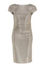 SWING Partykleid - glitzerndes Cocktailkleid aus foliertem Jersey - Bodycon Kleid