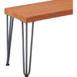 Sitzbank Esszimmer Holzbank 30x100x47 cm, Möbelfüße Creative Anthrazit / Dunkel, LSB-01-A-004-100-7016Cr - Lamo Manufaktur