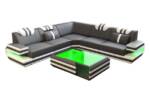 Sofa Dreams Ecksofa Ledercouch Sofa Leder Ragusa L Form Ledersofa, Couch, mit LED, Designersofa