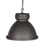 Stahl Deckenlampe in Grau 50 cm breit