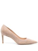 Stuart Weitzman Spitze Pumps aus Wildleder - Nude