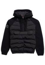 Superdry Steppjacke Superdry Herren Jacke EXPEDITION STROM HYBRID Black Schwarz